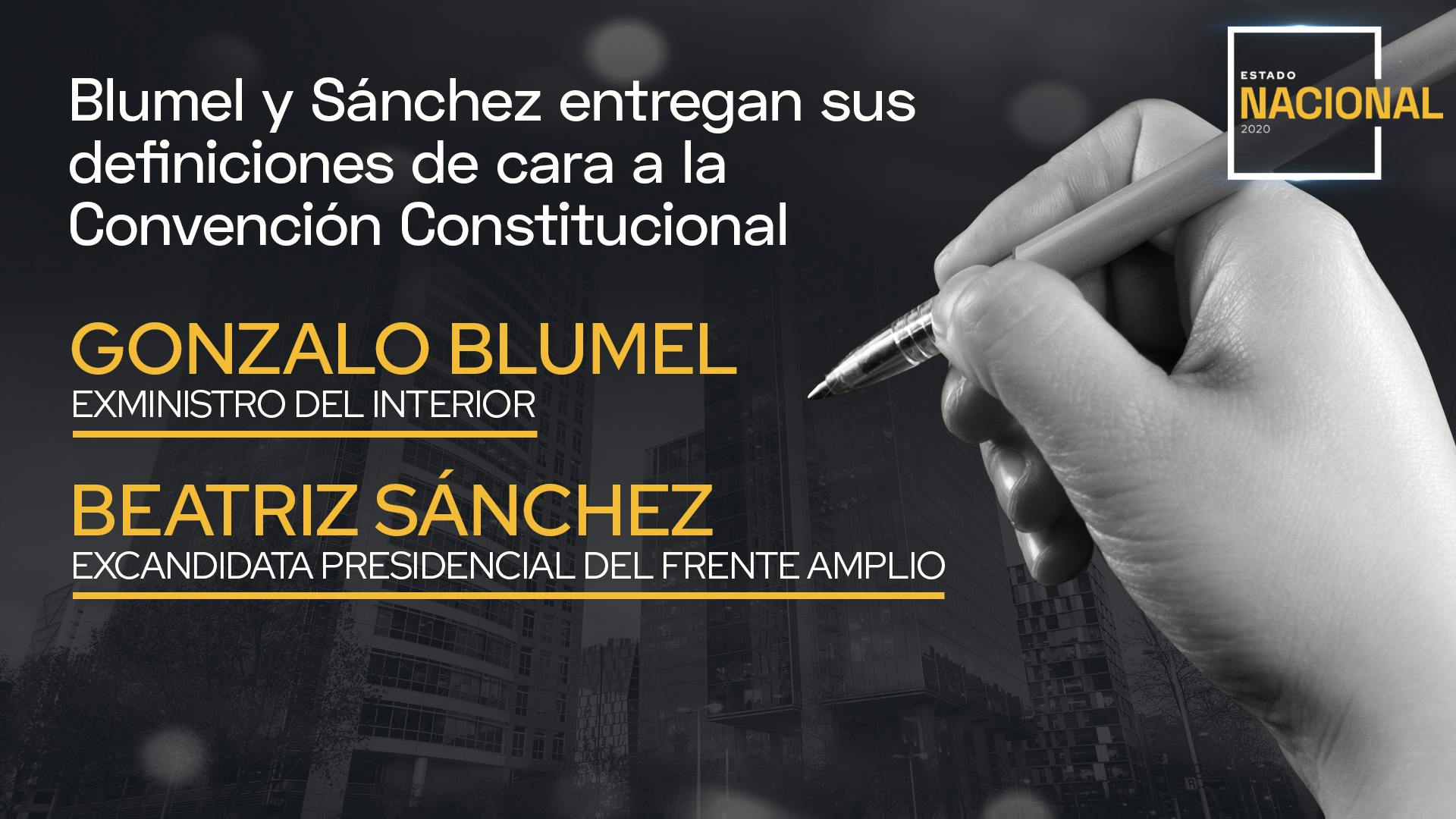 Gonzalo Blumel y Beatriz Sánchez entregan sus definiciones de cara a la Convención Constitucional