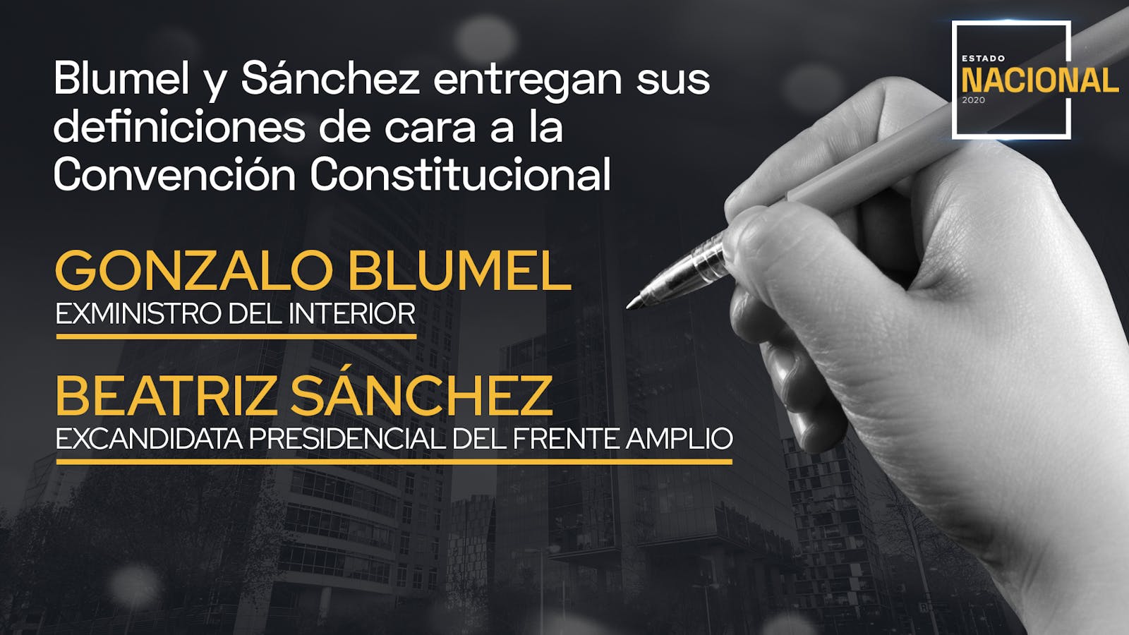 Gonzalo Blumel y Beatriz Sánchez entregan sus definiciones de cara a la Convención Constitucional episode artwork