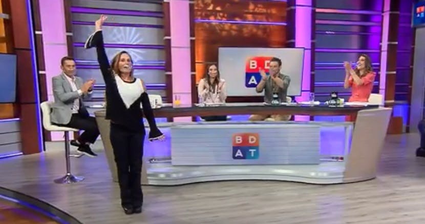 Claudia Perelman realiza un perfecto ejercicio de gimnasia en el BDAT