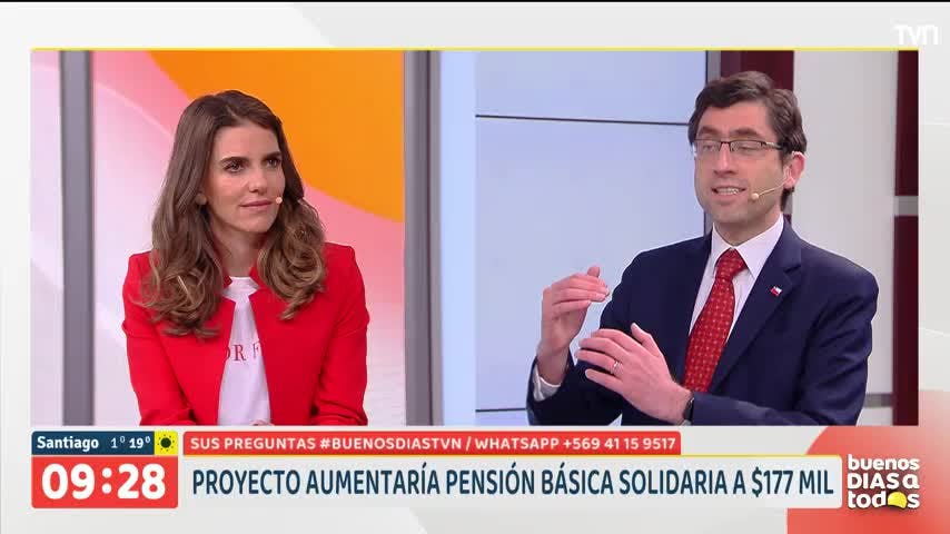 ¿Cuánto aumentaría la pensión básica solidaria con el nuevo proyecto? 