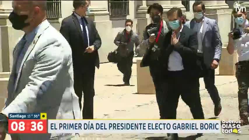 El primer día de Gabriel Boric como Presidente electo