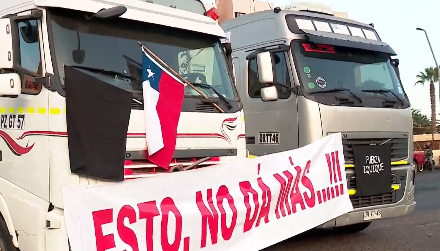 Iquique despierta con marchas y bloqueos de ruta por crisis migratoria 