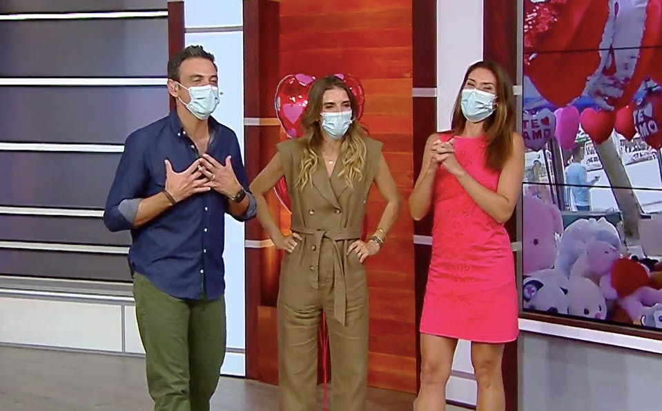 La linda sorpresa a Gonzalo, María Luisa y Caro en el día de los enamorados 