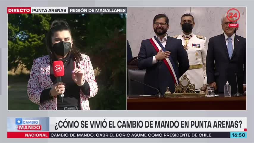 Así siguieron los magallánicos el cambio de mando