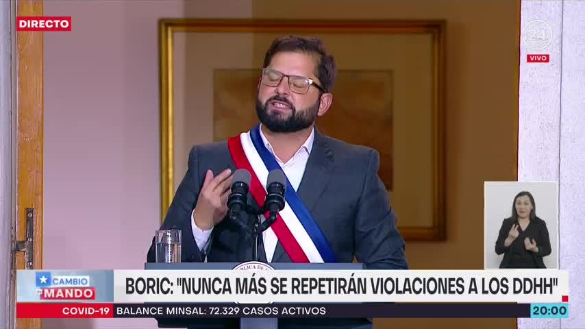 Primer discurso del Presidente Boric: "El país necesita ponerse de pie"
