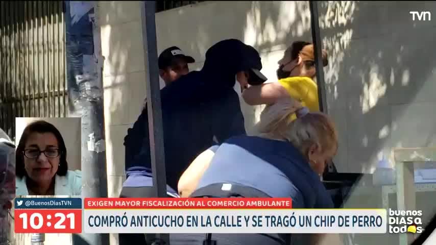 Compró anticucho en la calle y se tragó un chip de perro
