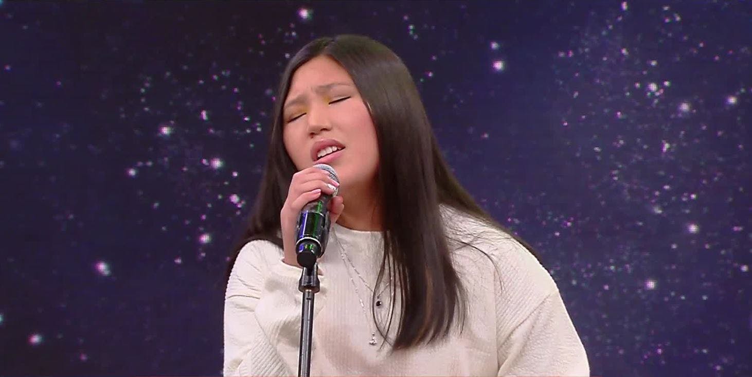 Con 13 años, Martina conquistó al jurado de Talento Rojo