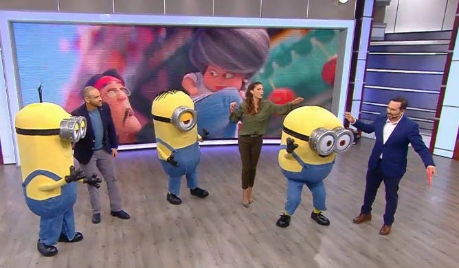 ¡Los Minions en el Buenos Días a Todos