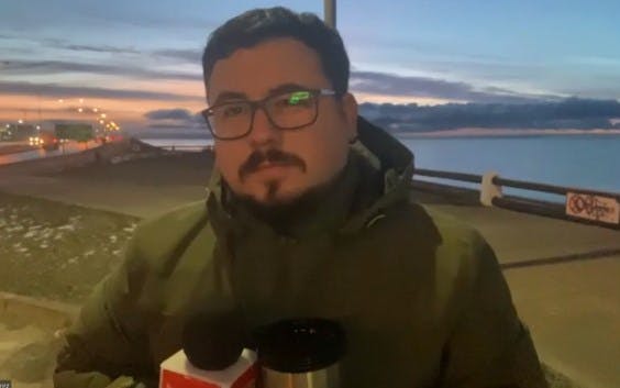 ¡Así está el frío en Punta Arenas!