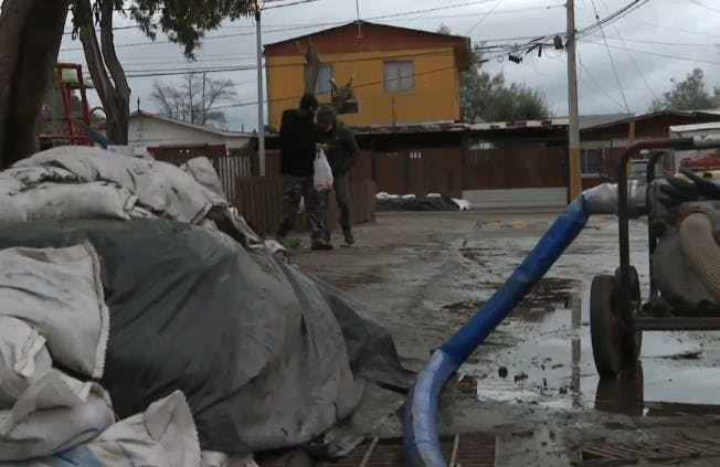 Los efectos de las lluvias y fuertes vientos en la zona central 