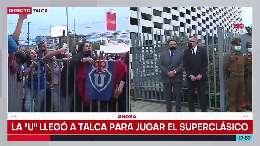 La 'U' llegó a Talca para jugar el Superclásico