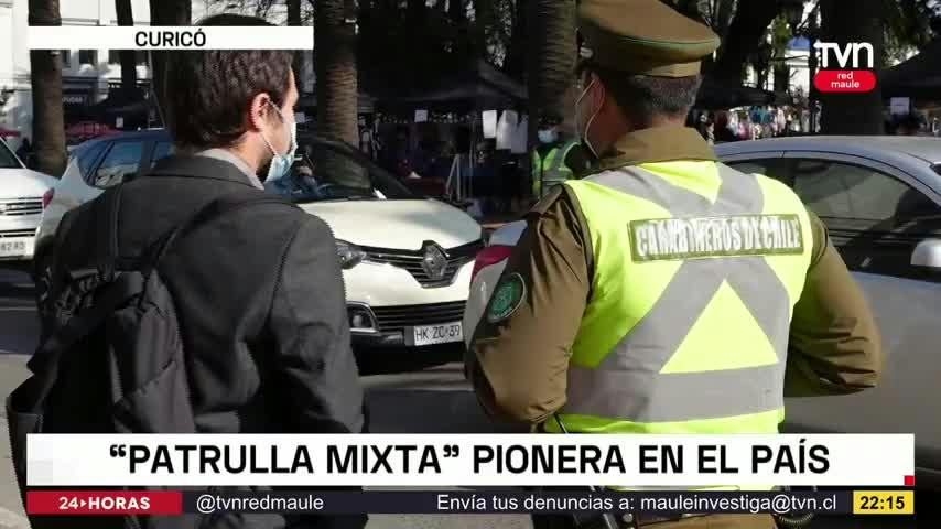 "Patrulla mixta" contra la inseguridad en Curicó