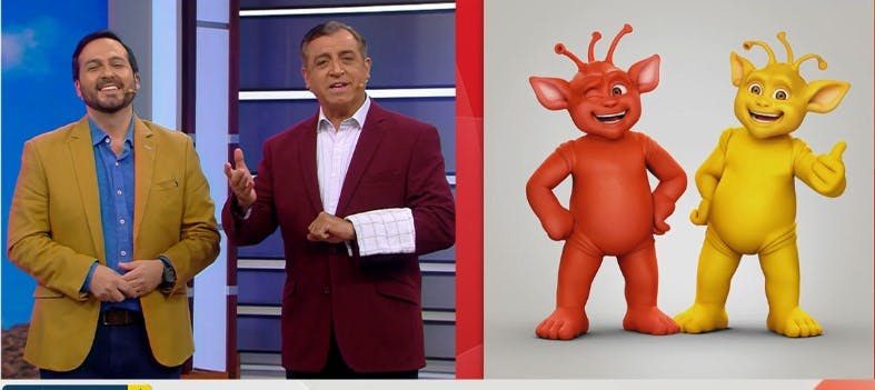 Con mucho color, Iván Torres nos entrega el informe del tiempo 
