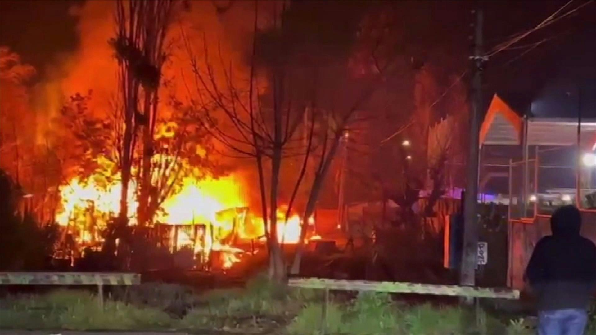 Hombre de 60 años fallece en incendio estructural en la comuna de Villa Alemana