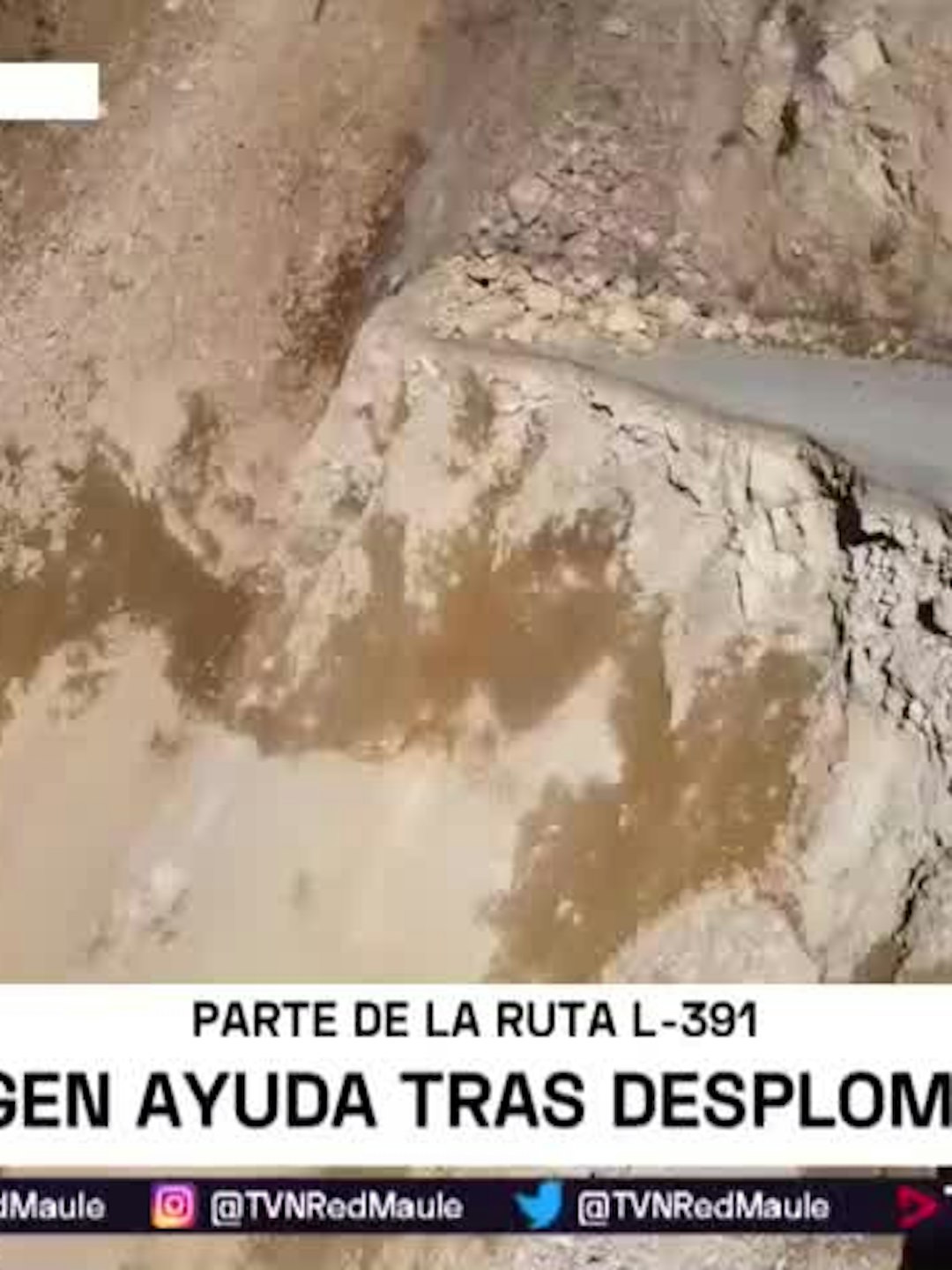 Camino se desplomó en Colbún