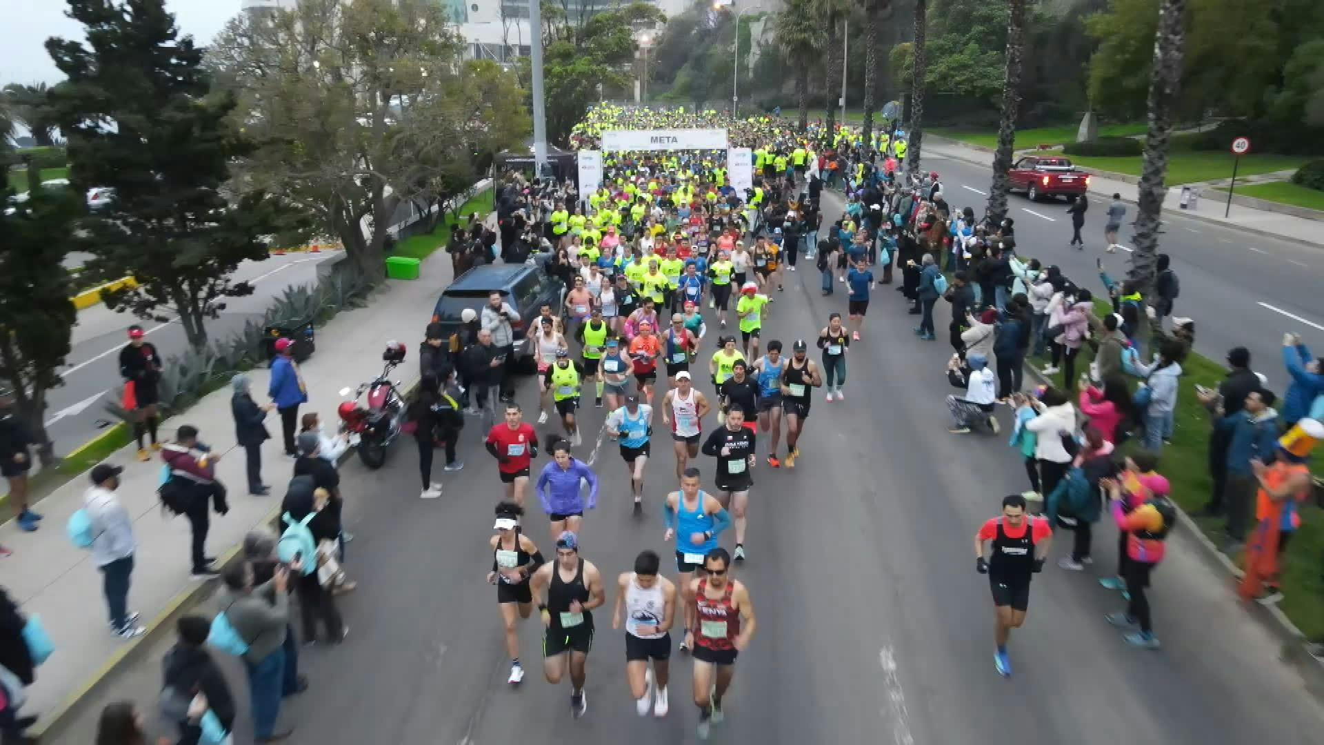 Masiva concurrencia tuvo maratón que une Viña del Mar con Valparaíso