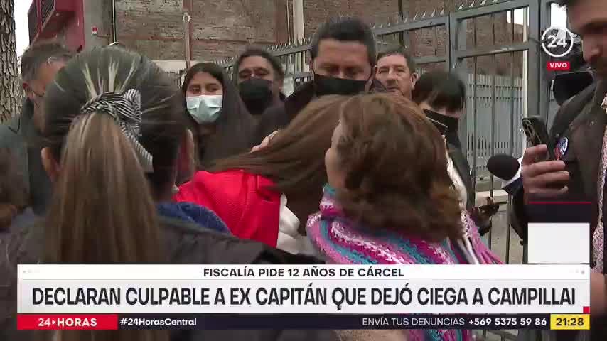Declaran culpable a ex capitán que dejó ciega a Campillai