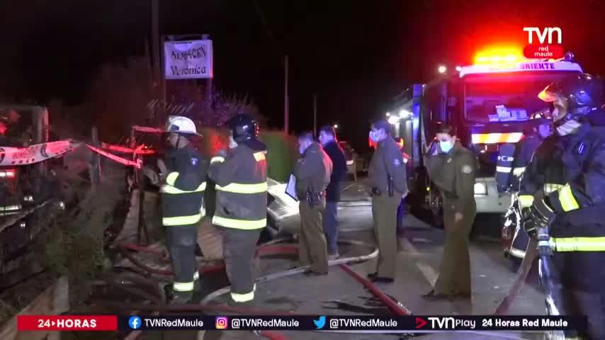 Incendio dejó 4 muertos en Pelarco