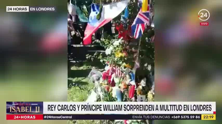 Rey Carlos y príncipe William sorprenden a multitud en Londres