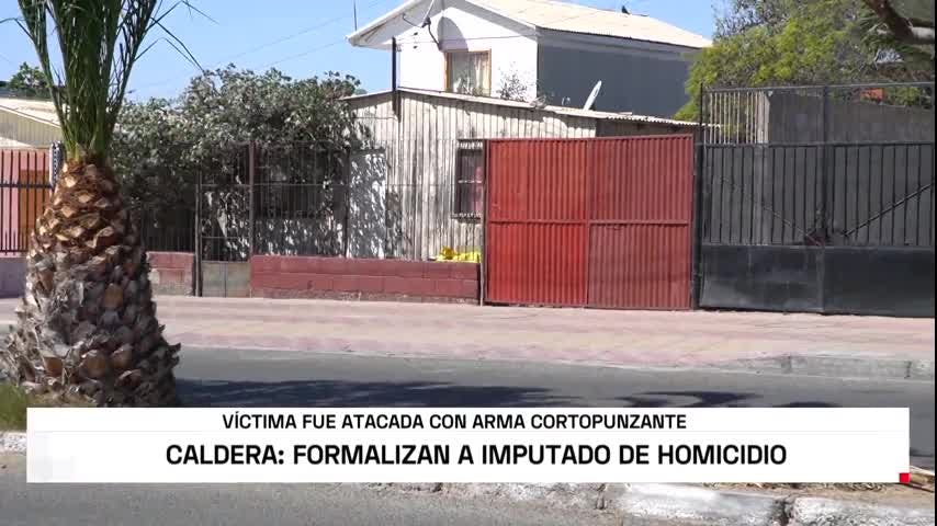 Formalizan a imputado de homicidio en Caldera