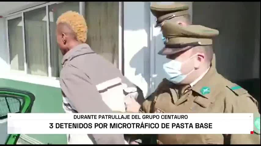 3 detenidos por microtráfico de pasta base