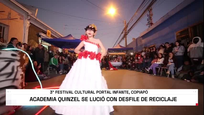 Academia Quinzel se lució con desfile de moda ecológico