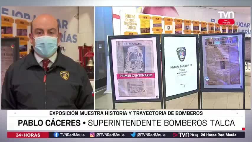 Exposición muestra historia y trayectoria de bomberos
