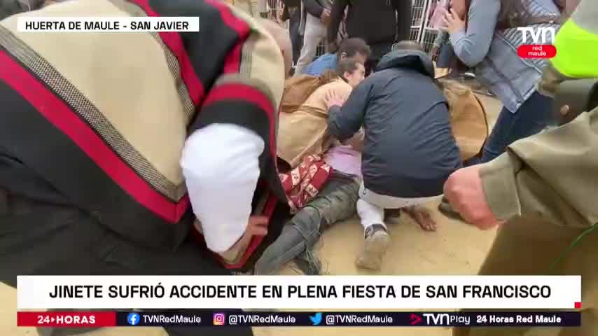 Jinete cayó en plena Fiesta de San Francisco de Huerta de Maule