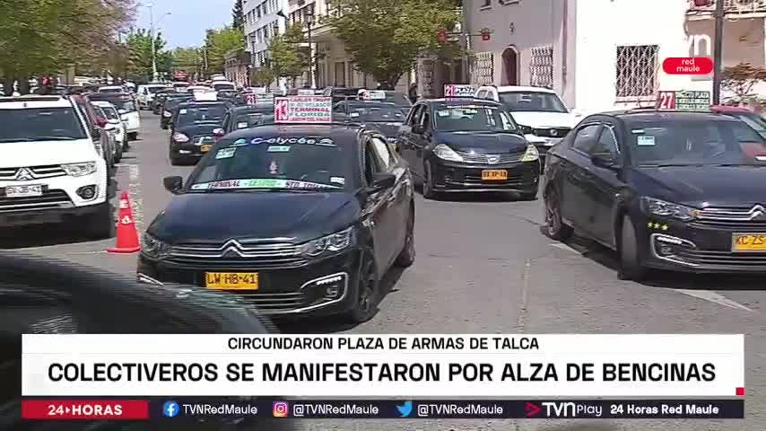 Colectiveros reclamaron por alza en combustibles