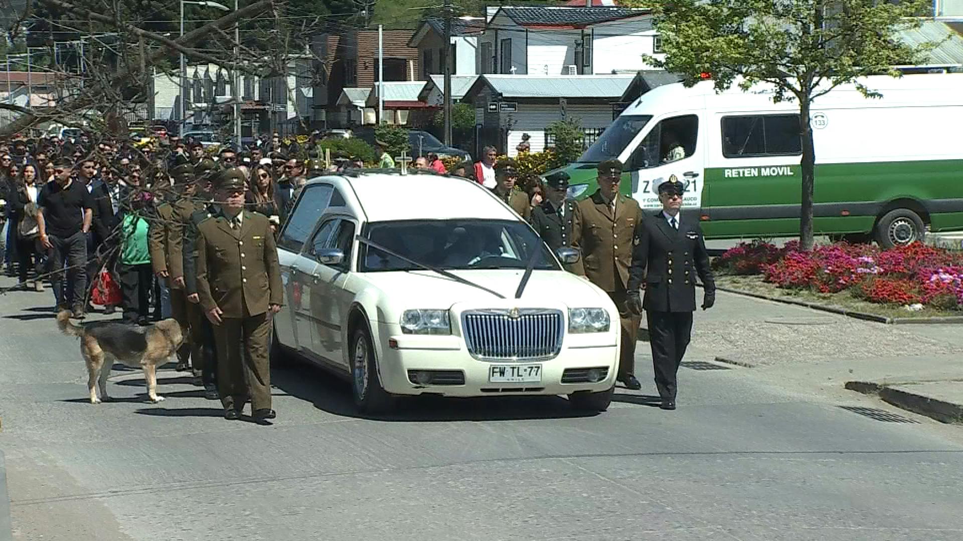 Despiden en Arauco a carabinero fallecio en Cañete