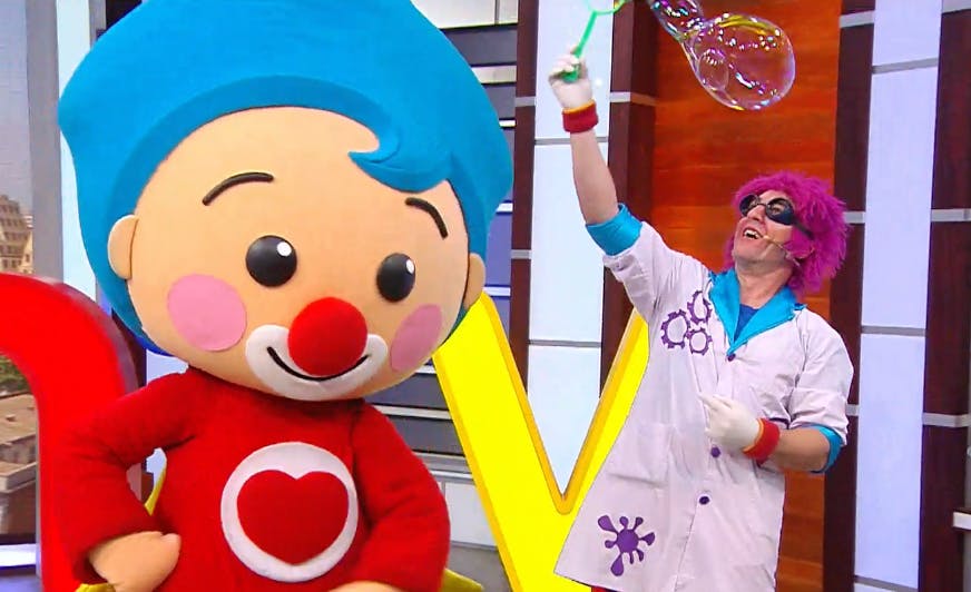 Hoy nos visita el Payaso Plim Plim, un héroe del corazón que llega a NTV 