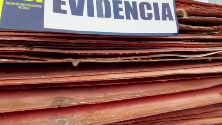Recuperan más de 50 toneladas de cobre robados desde ferrocarril