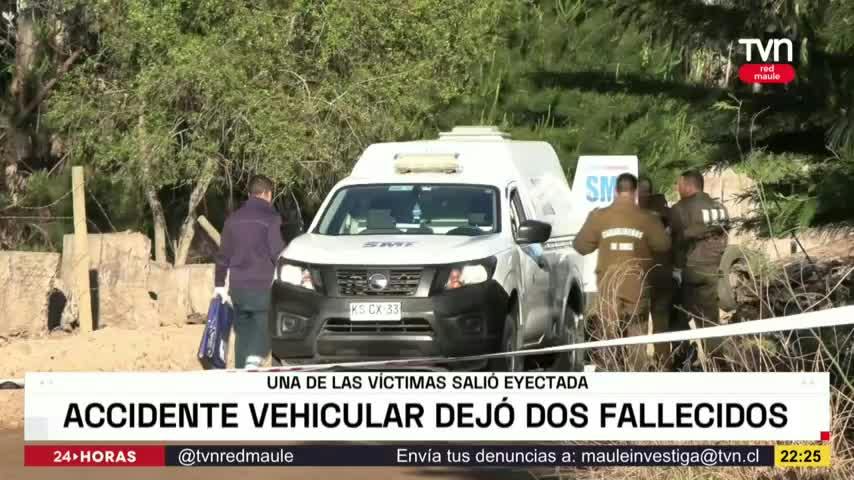 Accidente vehicular deja dos fallecidos en Constitución