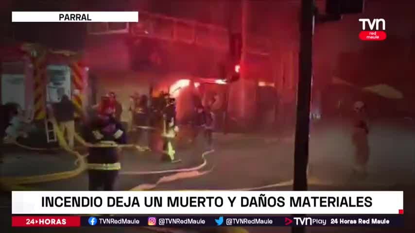 Un fallecido deja incendio en Parral