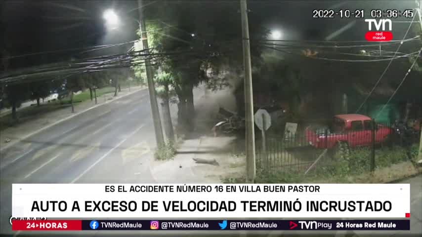 Vehículo terminó incrustado en casa de Talca