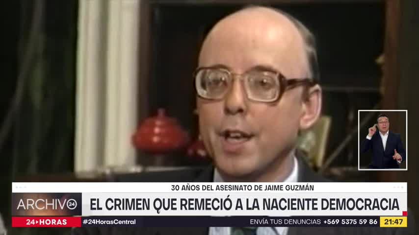 Archivo 24: 30 años del asesinato de Jaime Guzmán: El crimen que remeció a la naciente democracia