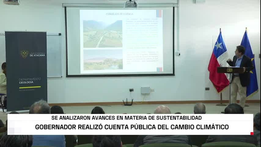 Realizan cuenta pública sobre el cambio climático