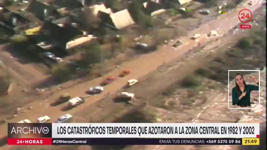 Archivo 24: Los catastróficos temporales que azotaron a la zona central en 1982 y 2002