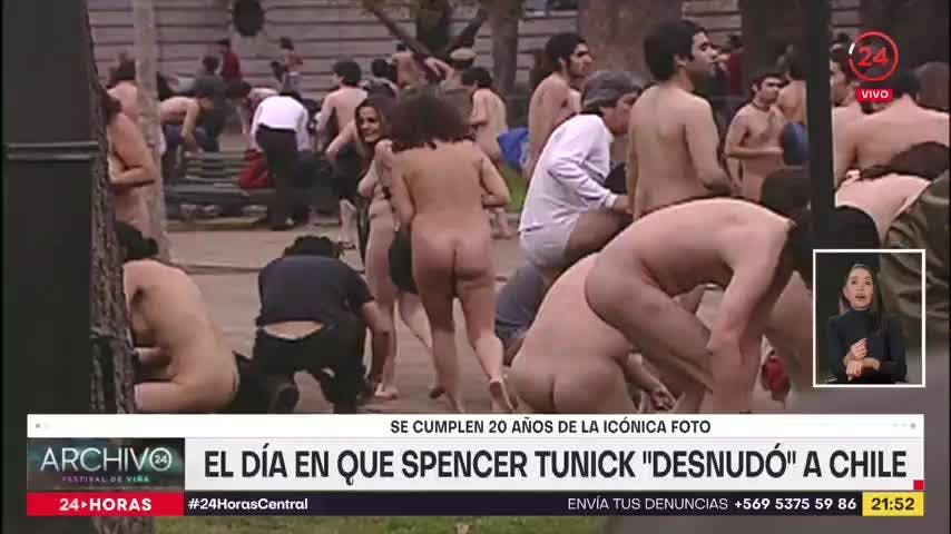 Archivo 24: el día en que Spencer Tunick desnudó