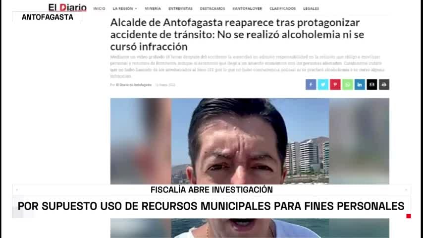 Fiscalía abre investigación contra alcalde de Antofagasta