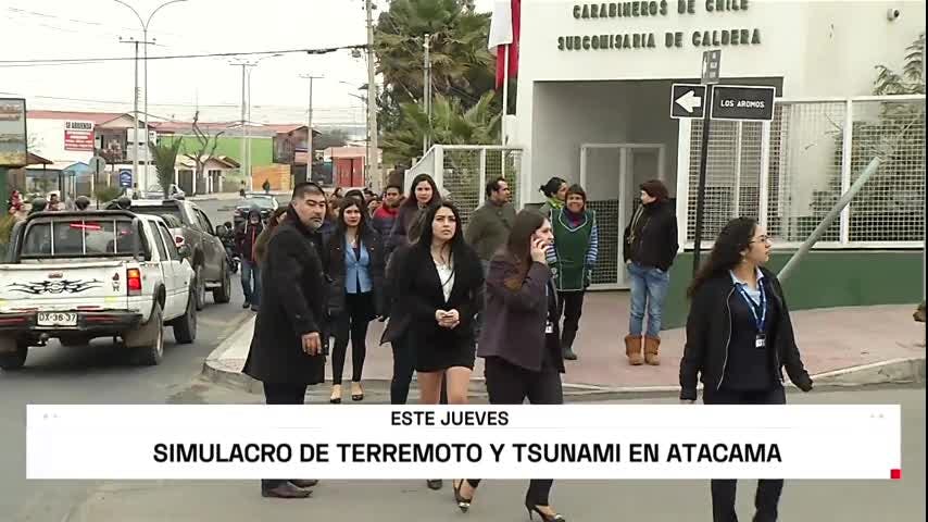 Realizarán simulacro de terremoto y tsunami en el borde costero