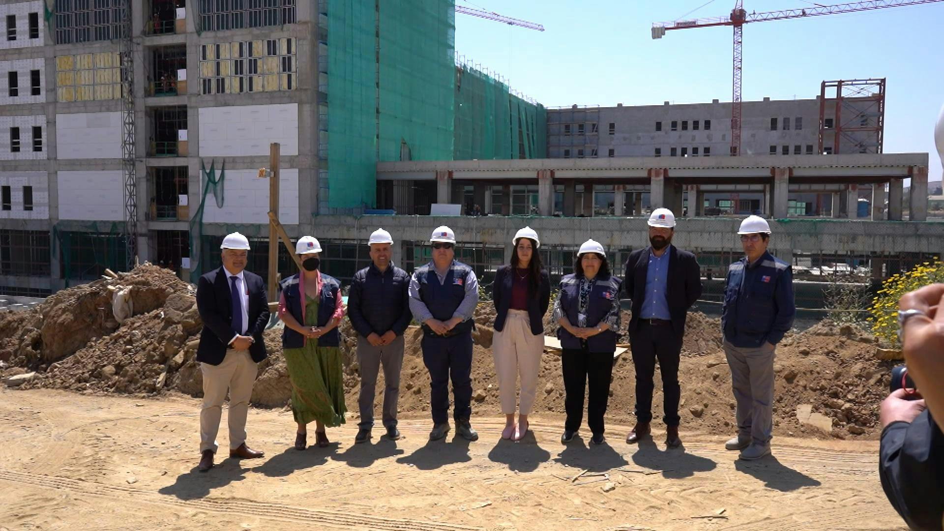 Alcaldes de la provincia visitaron obras del nuevo Hospital de  Marga Marga 