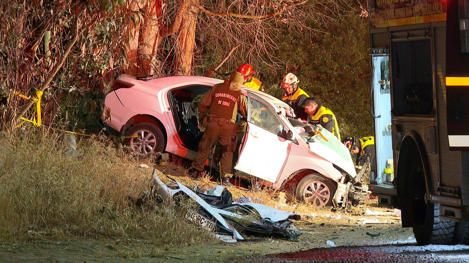 Accidente en sector Lagunillas de Casablanca deja tres víctimas fatales