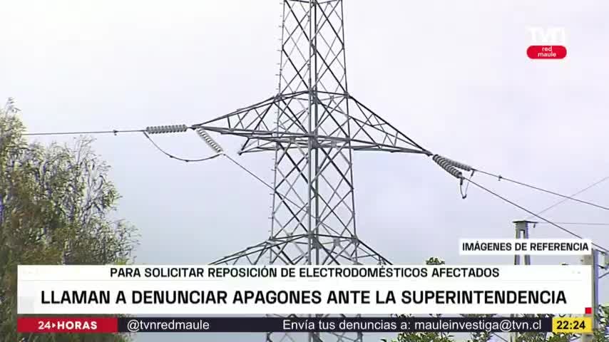 Desde Maule: Llaman a denunciar apagones ante la SEC