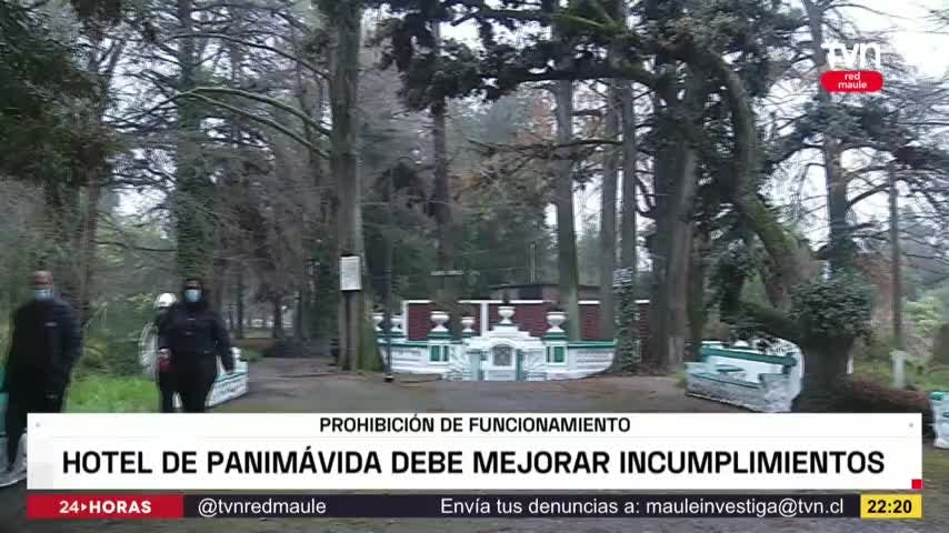 Hotel de Panimávida con prohición de funcionamiento