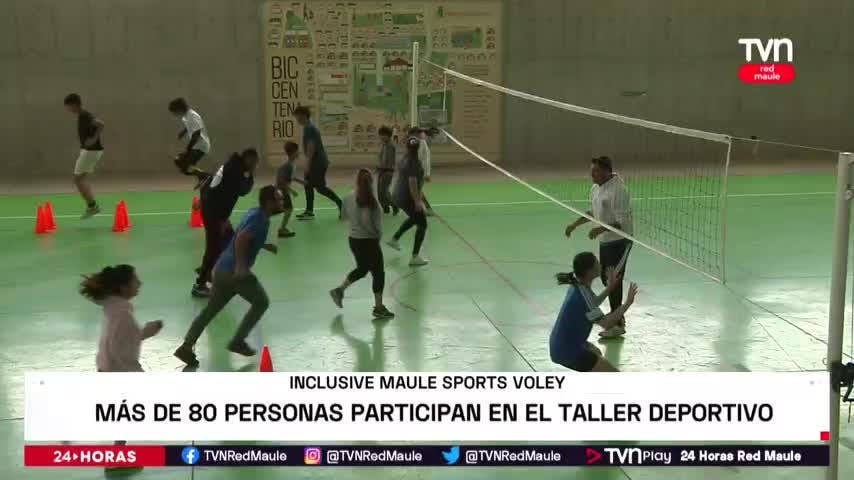En Talca se desarrolla primer taller de vóleibol inclsuivo