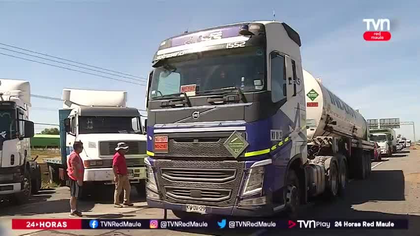 Camioneros no confederados se tomaron Ruta 5 Sur