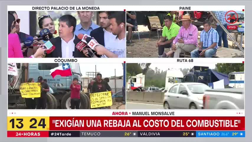 Subsecretario Monsalve: El Gobierno no va a rebajar el costo de los combustibles a los camioneros