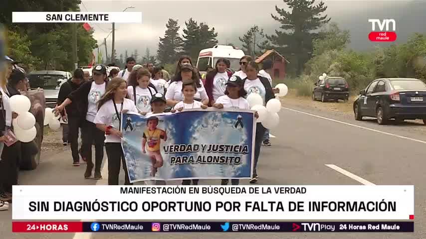Manifestación en busca de la verdad tras muerte de niño de 7 años en San Clemente