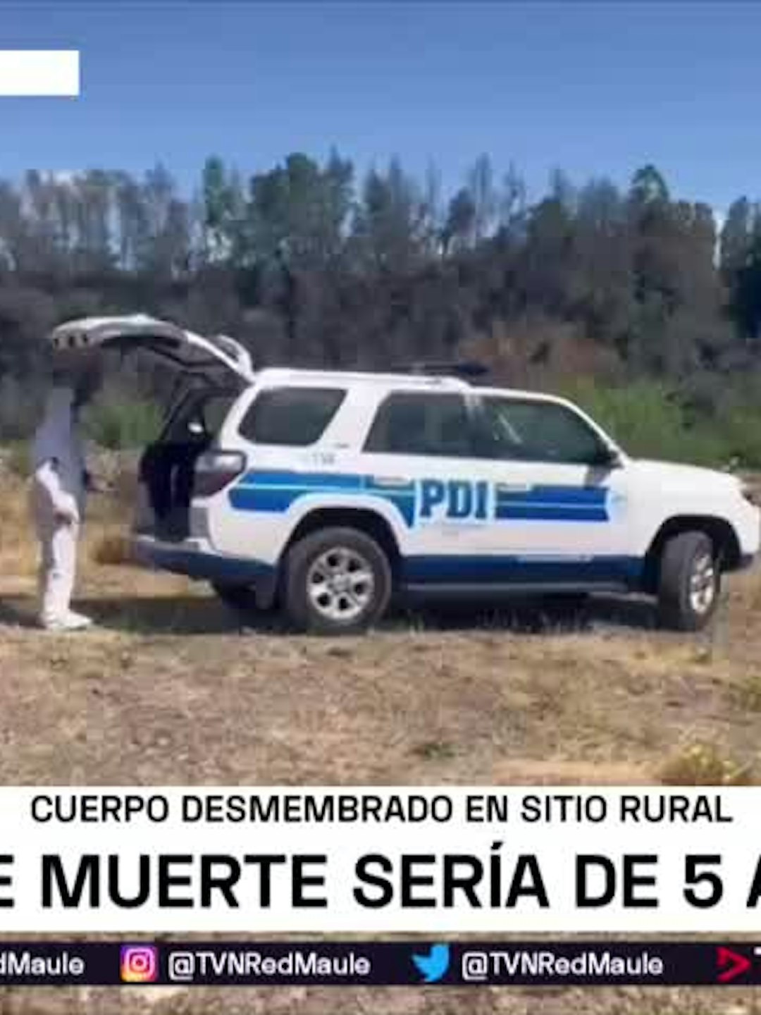 Impacto por hallazgo de cuerpo desmembrado en Pelarco